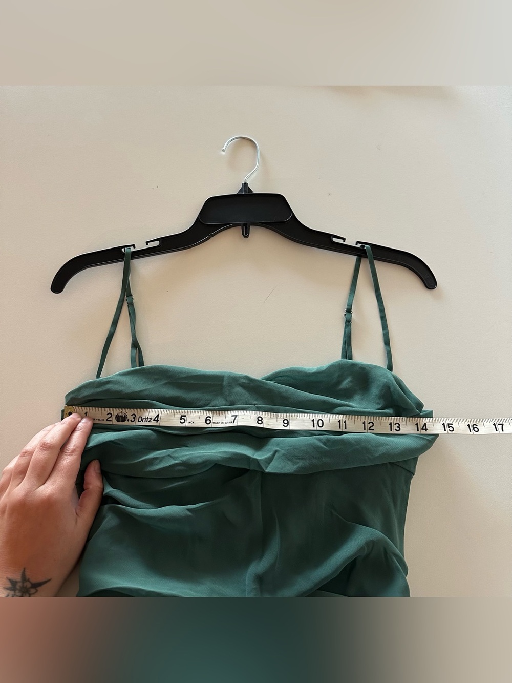 NEW House Of CB Teia Draped Corset Midi Dress Forest Pine Green S Satin - Picture 4 of 8